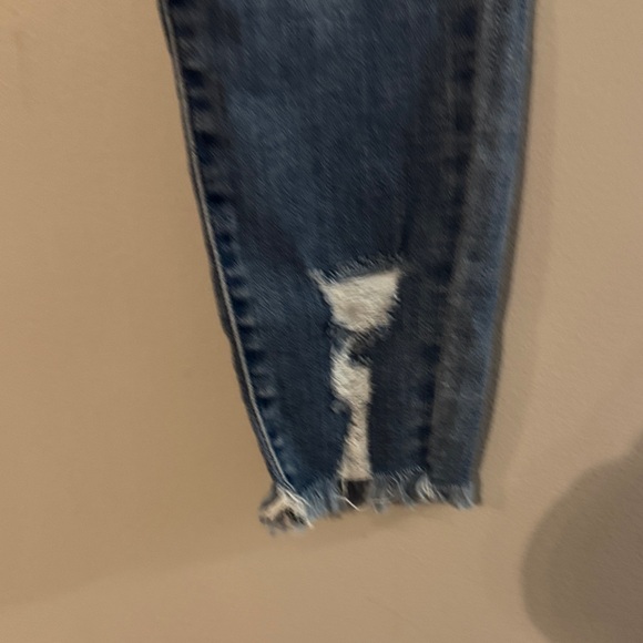 KanCan Dark Blue Distressed Skinny Jeans - Picture 7 of 8